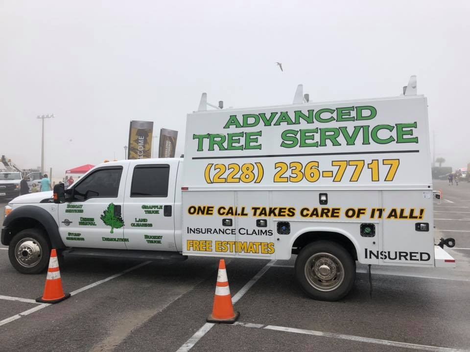advanced tree service truck
